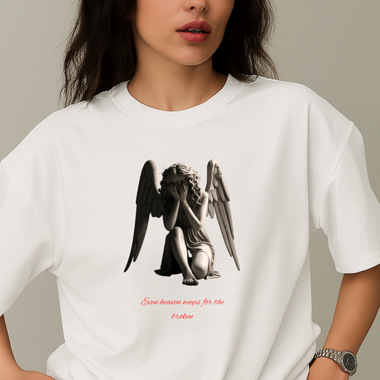 Heaven Weeps Tee – Fallen Angel Aesthetic Westteez