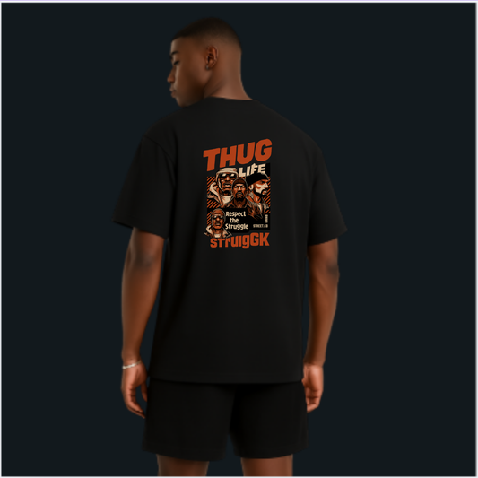 Thug Life Struggle Tee – Respect the Hustle Westteez
