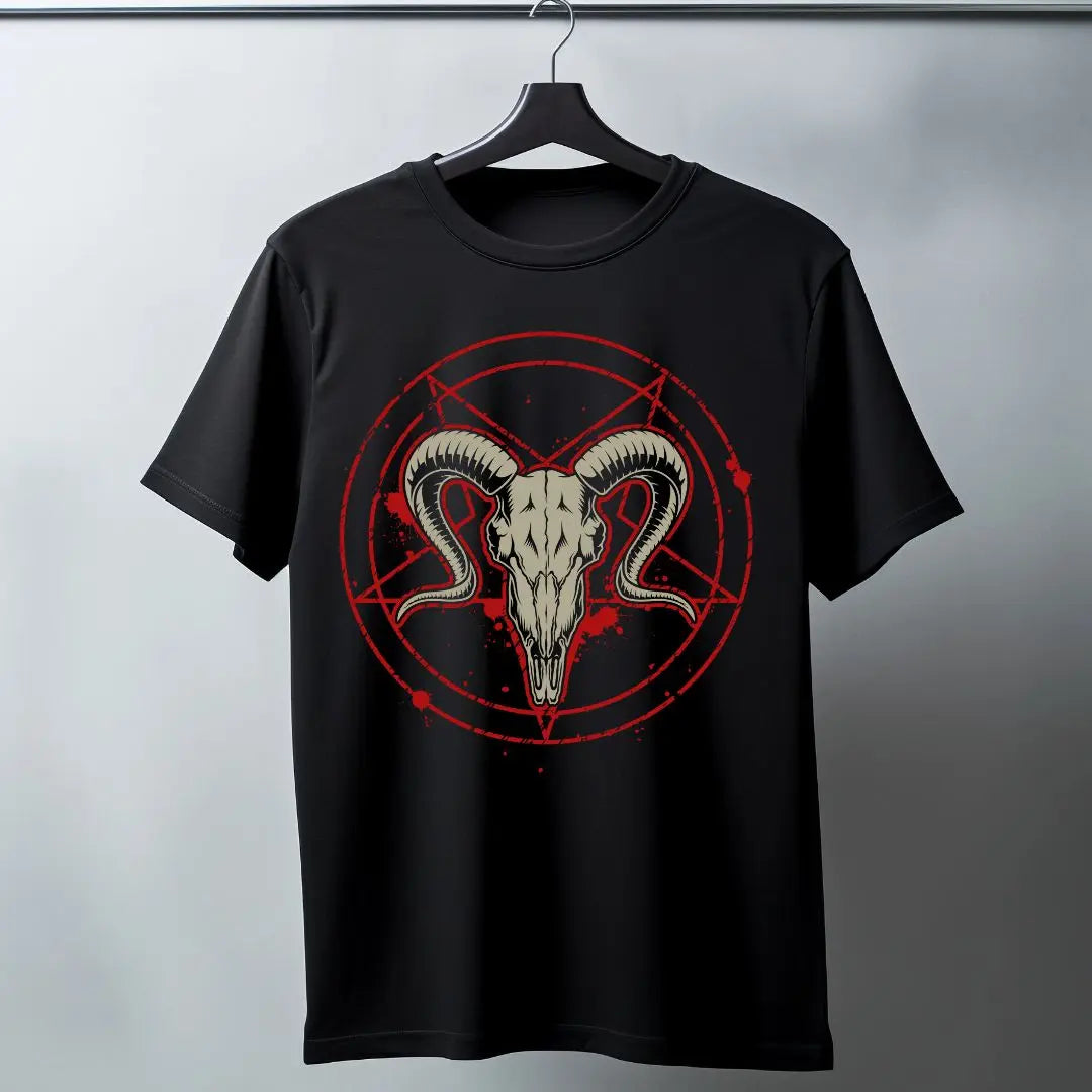Infernal Ram Skull Graphic Tee Westteez
