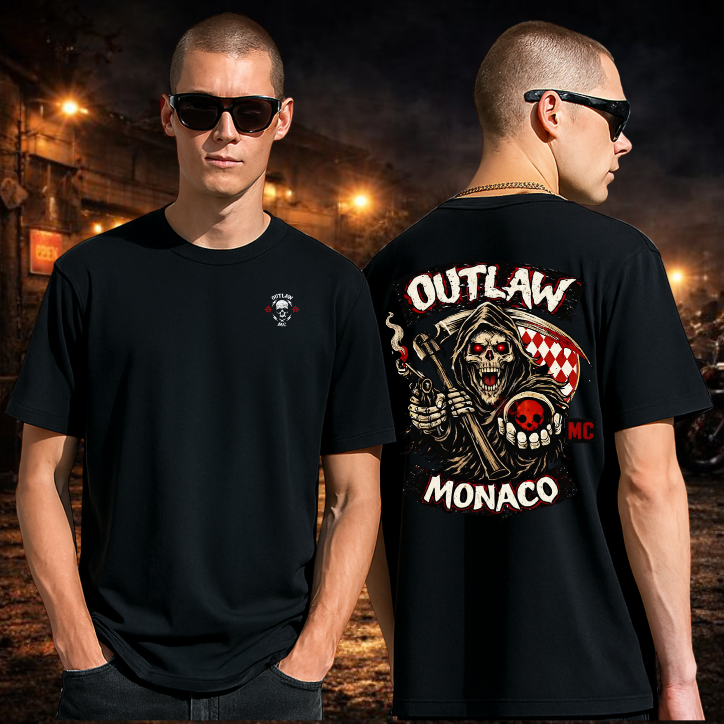 Outlaw MC Monaco Graphic T-Shirt
