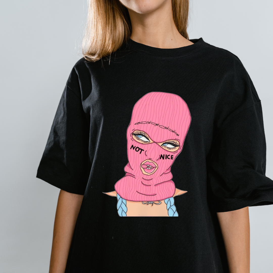 Not Nice Balaclava Girl Tee Westteez