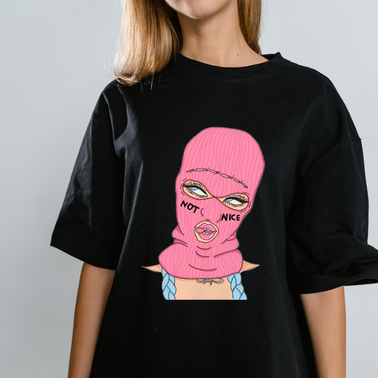 Not Nice Balaclava Girl Tee Westteez